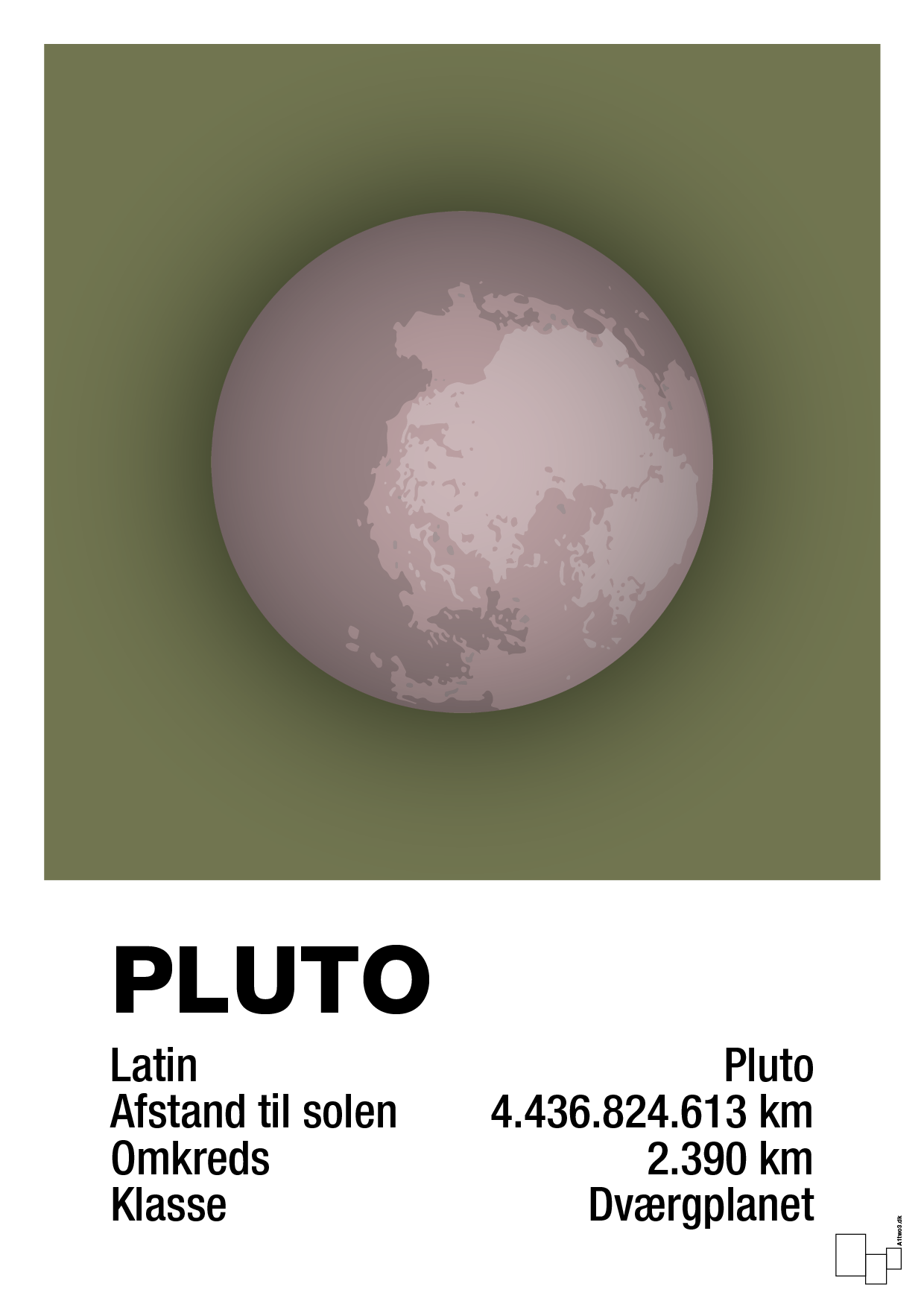 plakat: pluto - secret meadow-Universet-A1two3