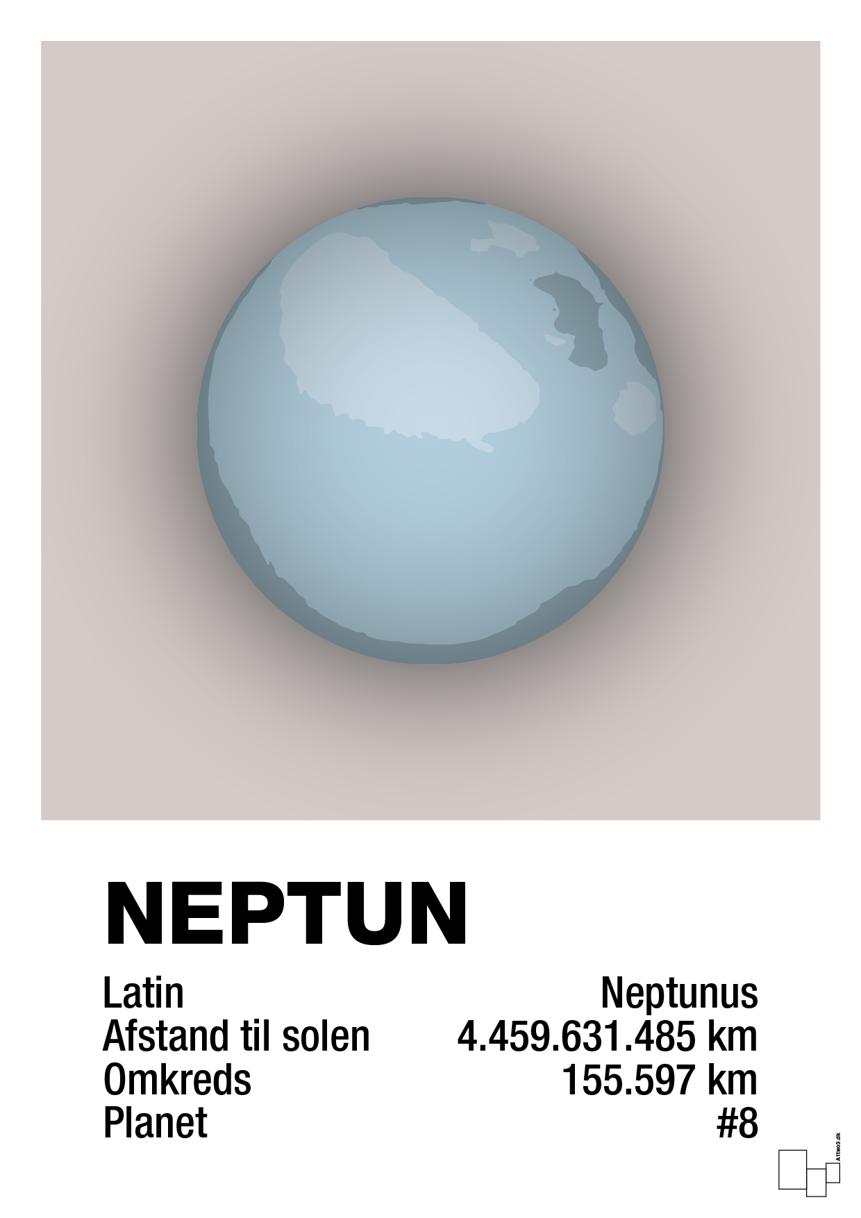 plakat: neptun - broken beige-Universet-A1two3