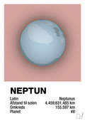 plakat: neptun - bubble shell-Universet-A1two3