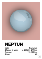 plakat: neptun - bubble shell-Universet-A1two3