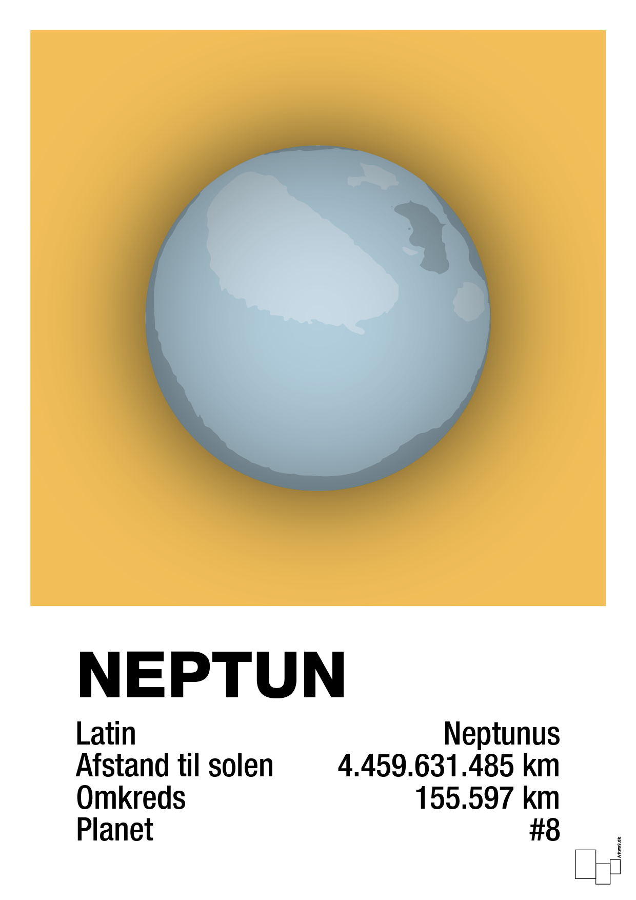 plakat: neptun - honeycomb-Universet-A1two3