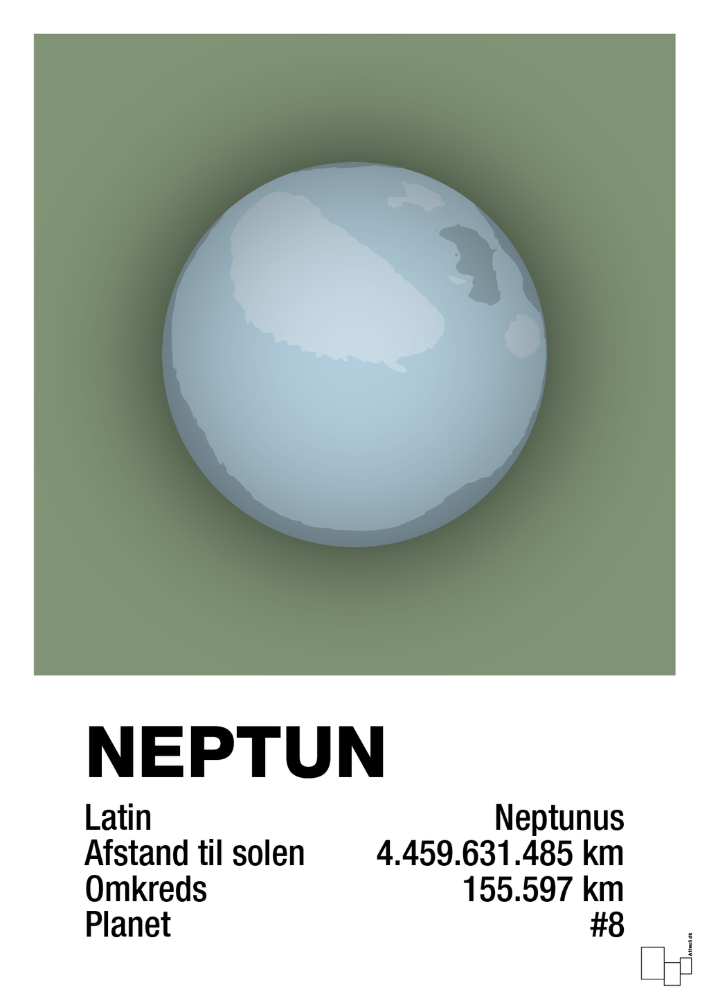 plakat: neptun - jade-Universet-A1two3