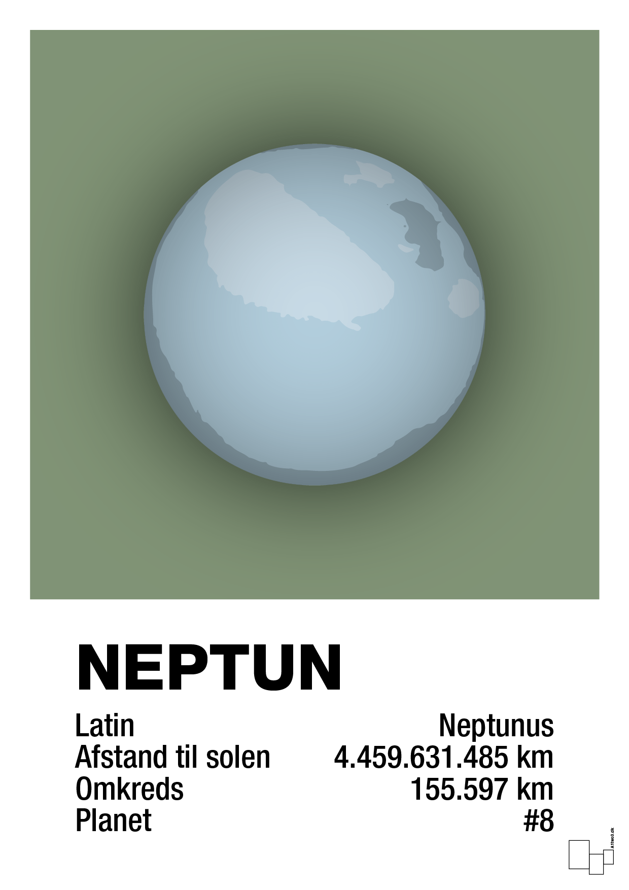 plakat: neptun - jade-Universet-A1two3