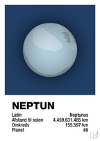 plakat: neptun - lapis blue-Universet-A1two3