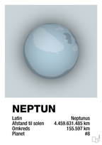 plakat: neptun - light drizzle-Universet-A1two3