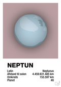 plakat: neptun - light rose-Universet-A1two3