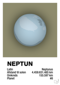 plakat: neptun - misty forrest-Universet-A1two3