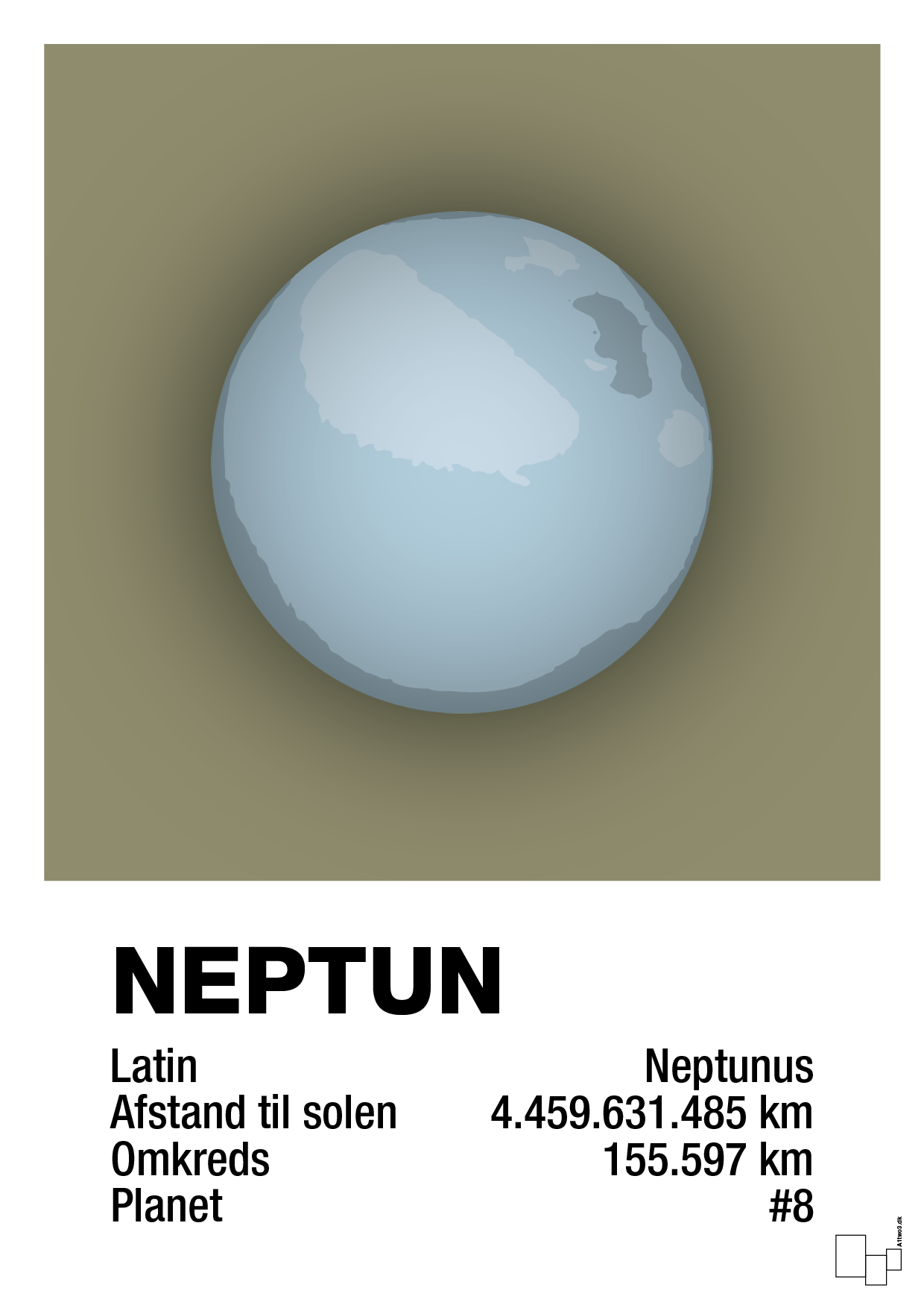 plakat: neptun - misty forrest-Universet-A1two3
