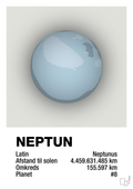 plakat: neptun - painters white-Universet-A1two3