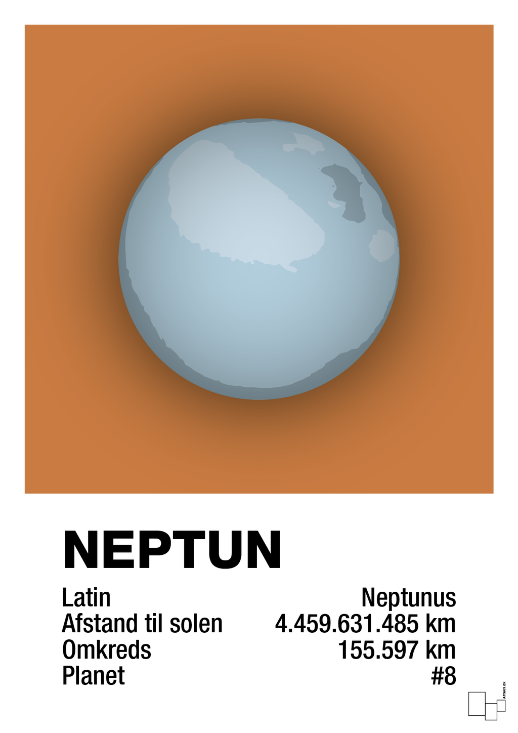 plakat: neptun - rumba orange-Universet-A1two3