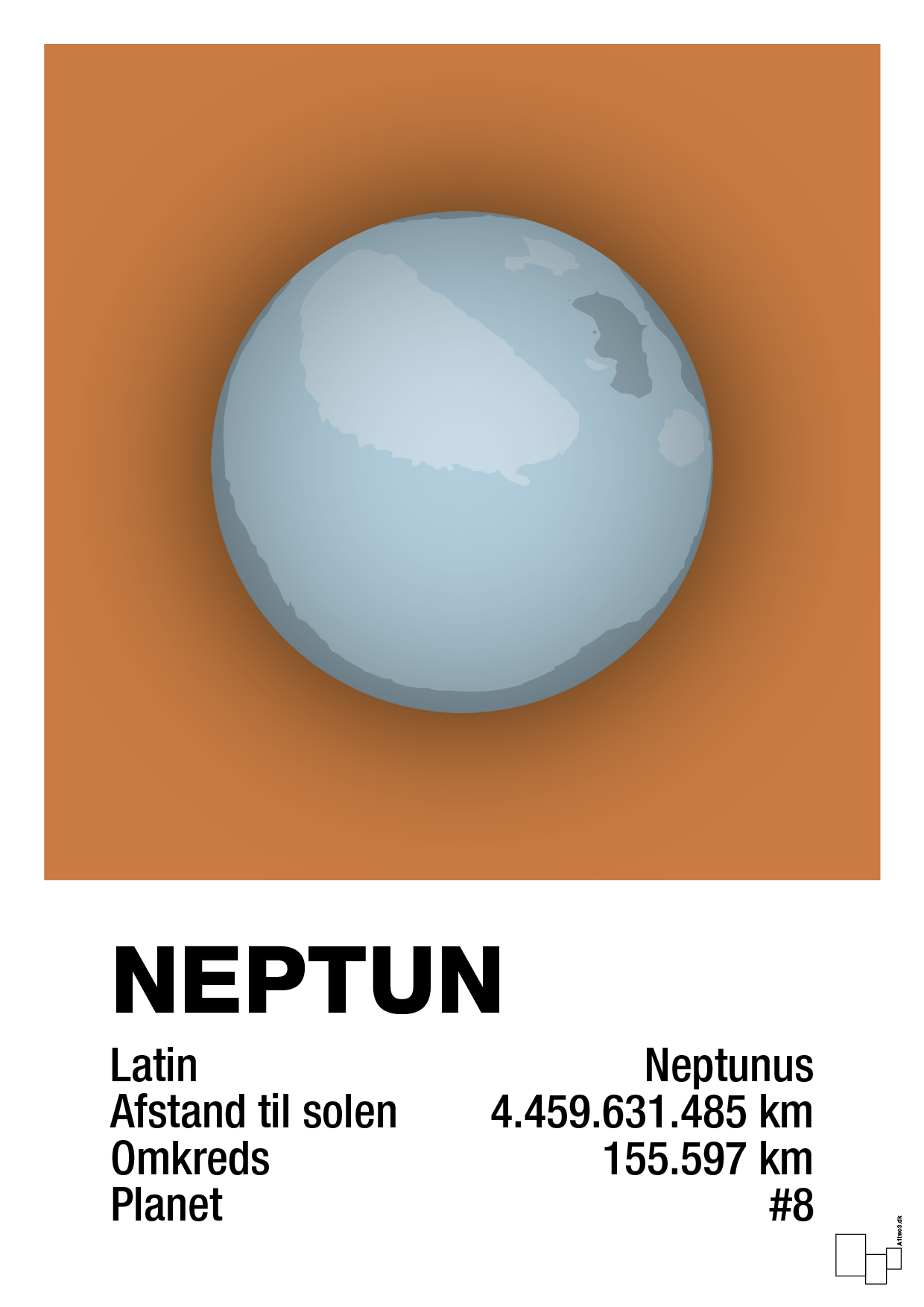 plakat: neptun - rumba orange-Universet-A1two3
