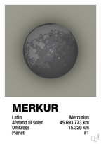 plakat: merkur - battleship gray-Universet-A1two3