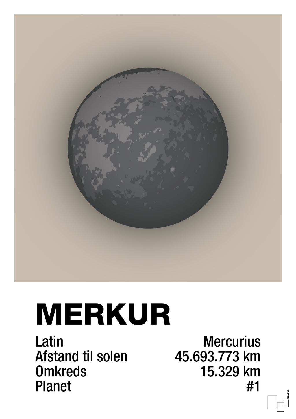 plakat: merkur - creamy mushroom-Universet-A1two3