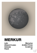 plakat: merkur - creamy mushroom-Universet-A1two3