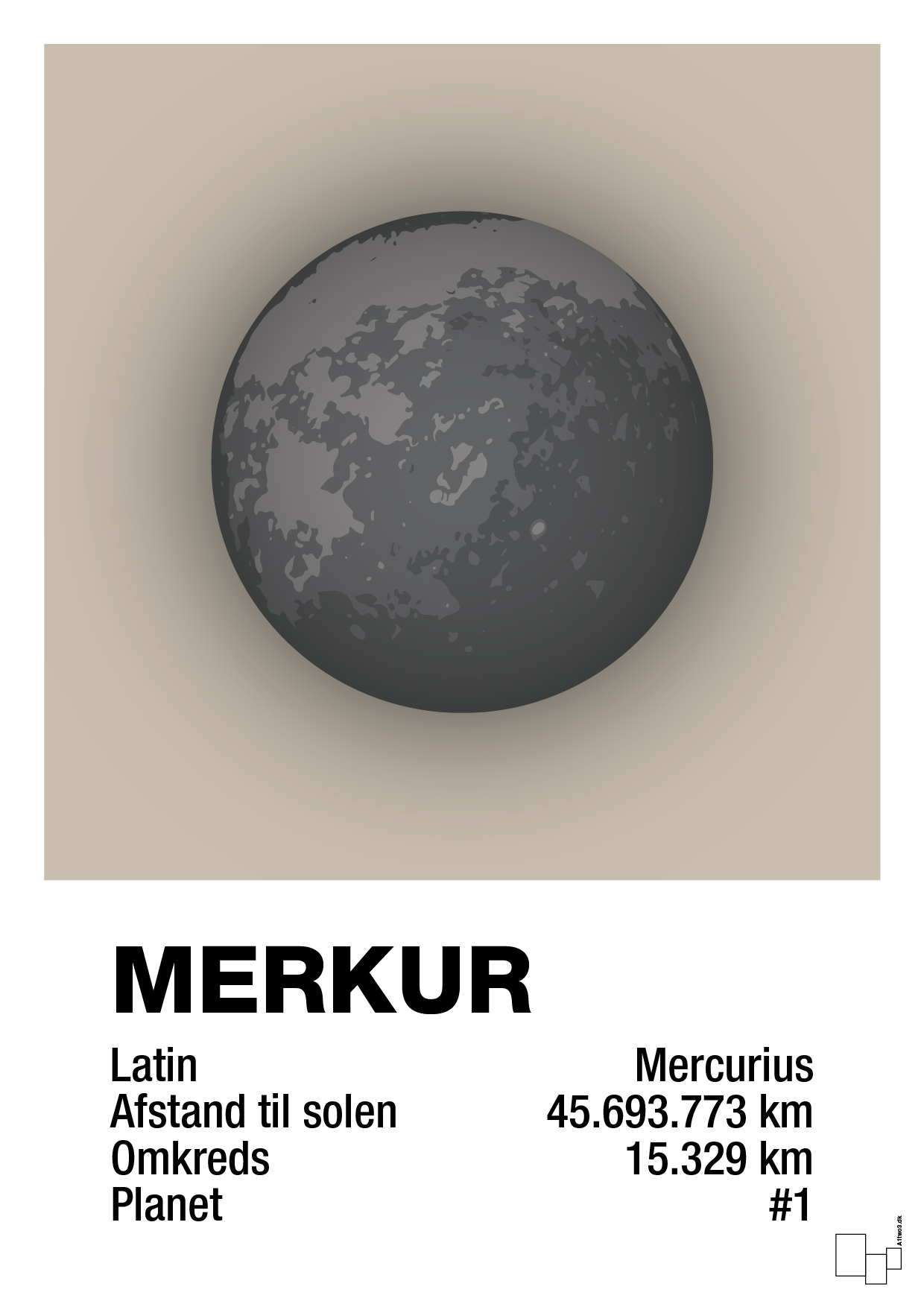 plakat: merkur - creamy mushroom-Universet-A1two3