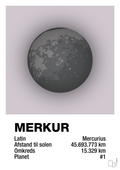 plakat: merkur - dusty lilac-Universet-A1two3