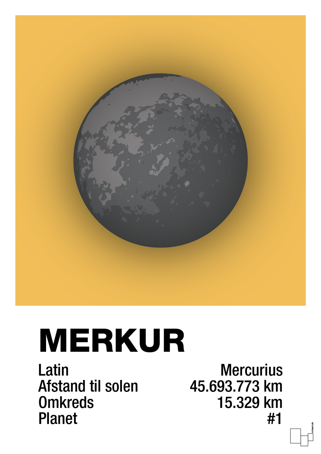 plakat: merkur - honeycomb-Universet-A1two3