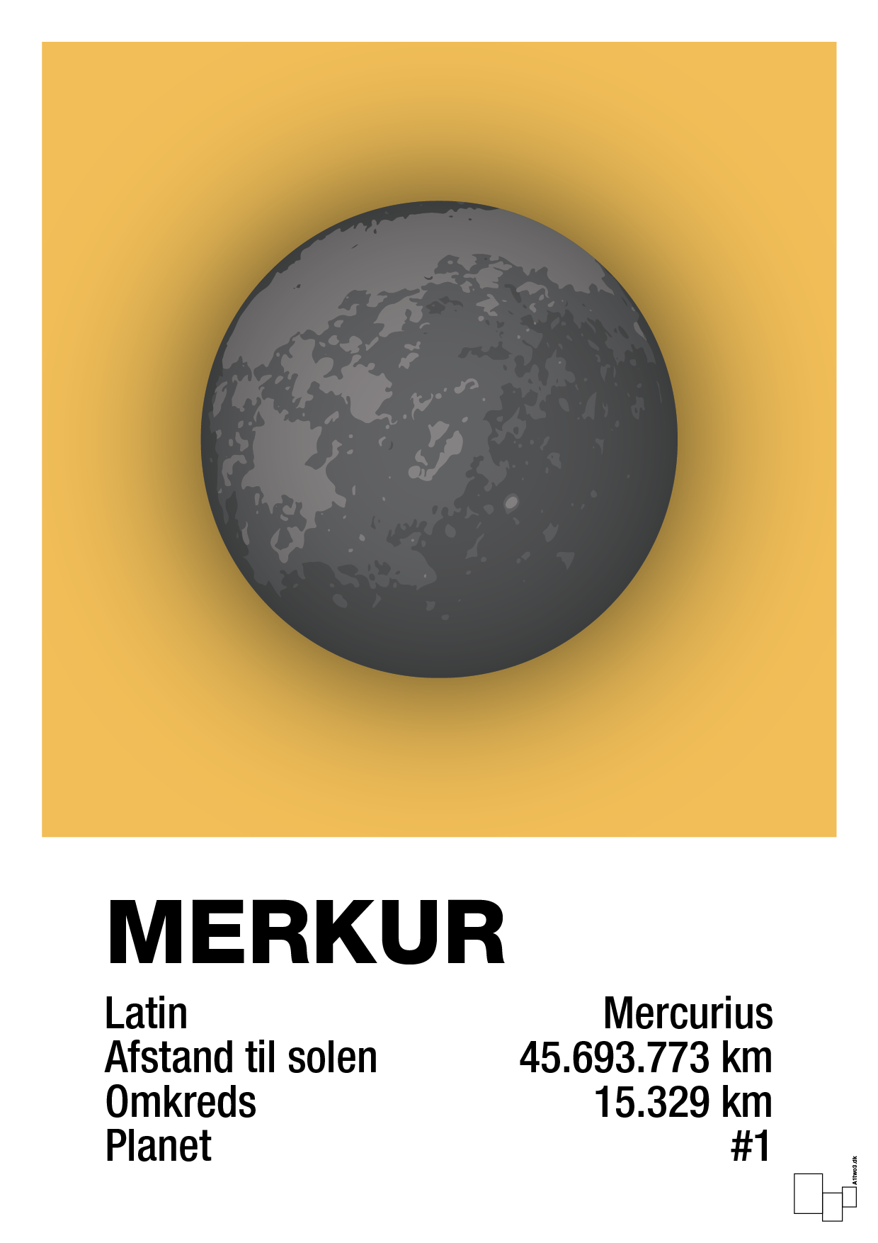 plakat: merkur - honeycomb-Universet-A1two3