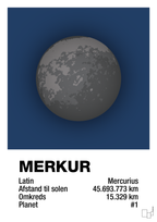 plakat: merkur - lapis blue-Universet-A1two3