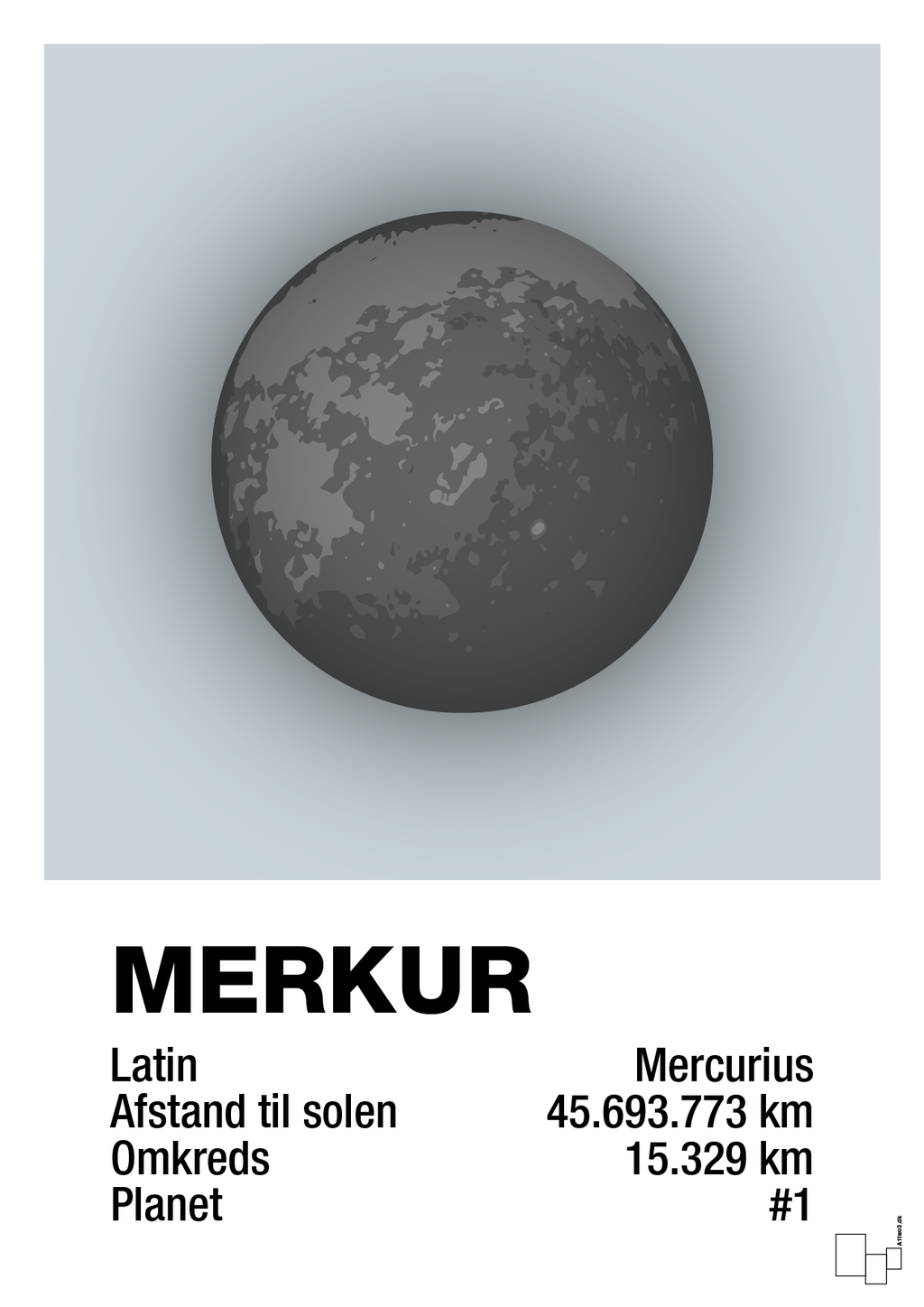 plakat: merkur - light drizzle-Universet-A1two3