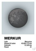 plakat: merkur - light drizzle-Universet-A1two3
