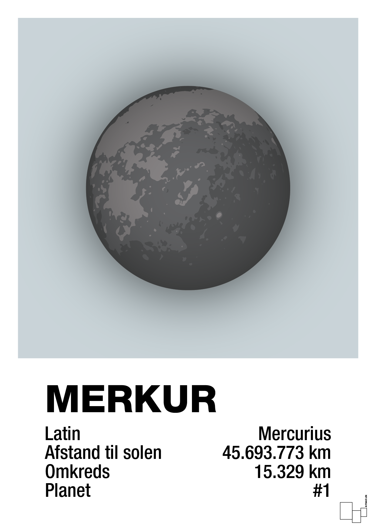 plakat: merkur - light drizzle-Universet-A1two3