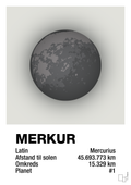 plakat: merkur - painters white-Universet-A1two3