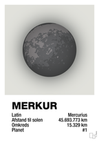 plakat: merkur - painters white-Universet-A1two3