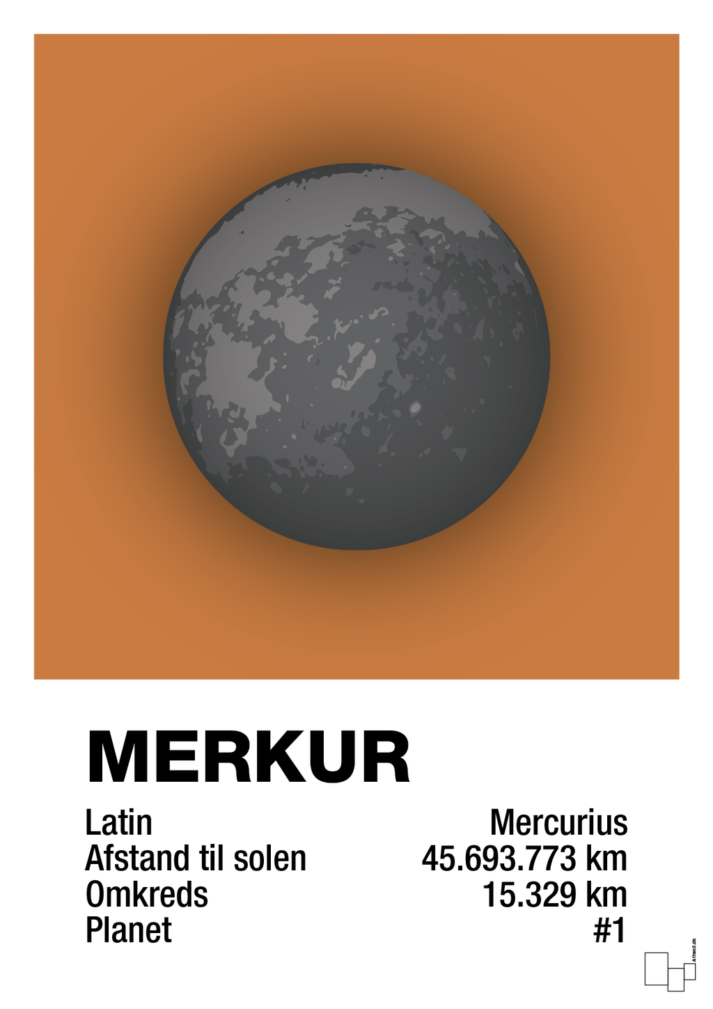plakat: merkur - rumba orange-Universet-A1two3
