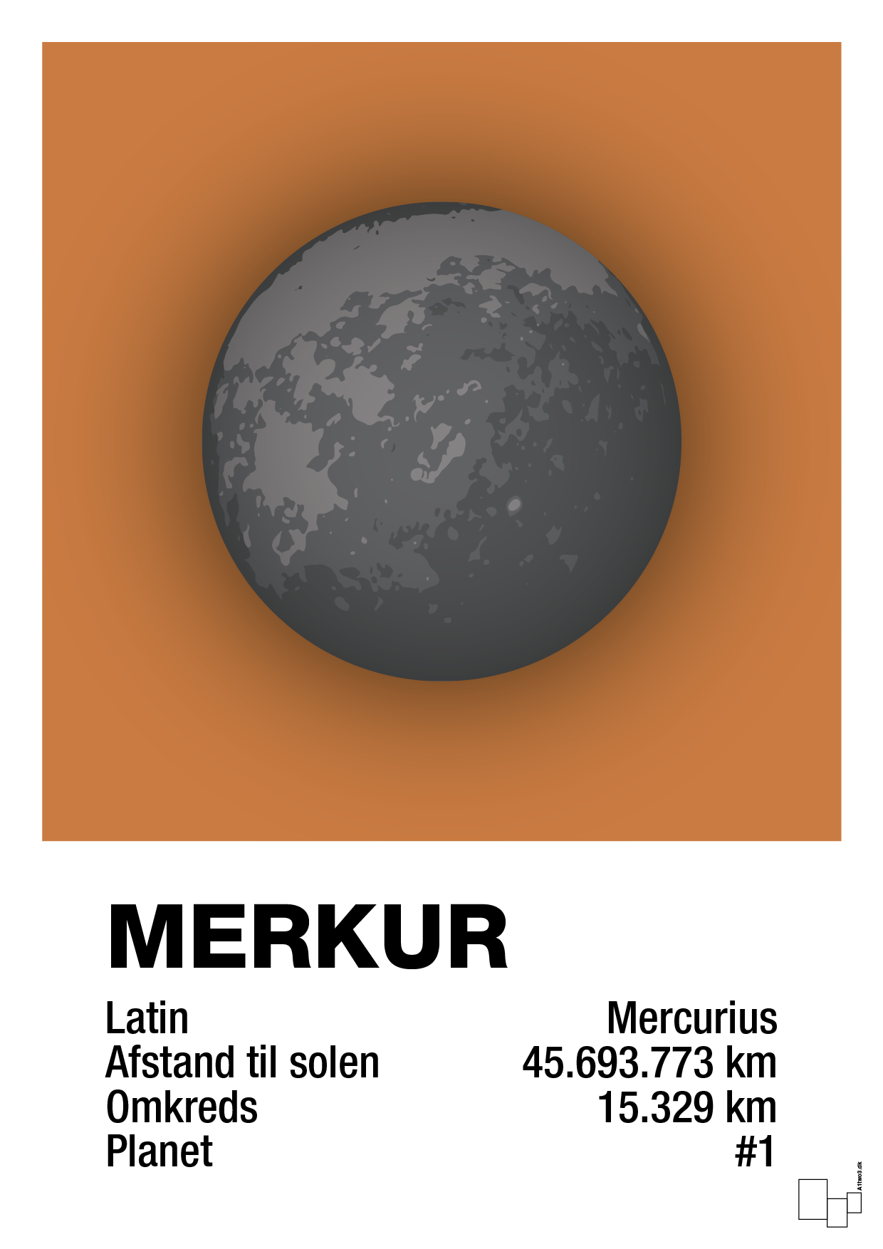 plakat: merkur - rumba orange-Universet-A1two3