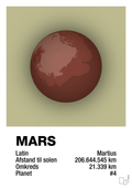 plakat: mars - back to nature-Universet-A1two3