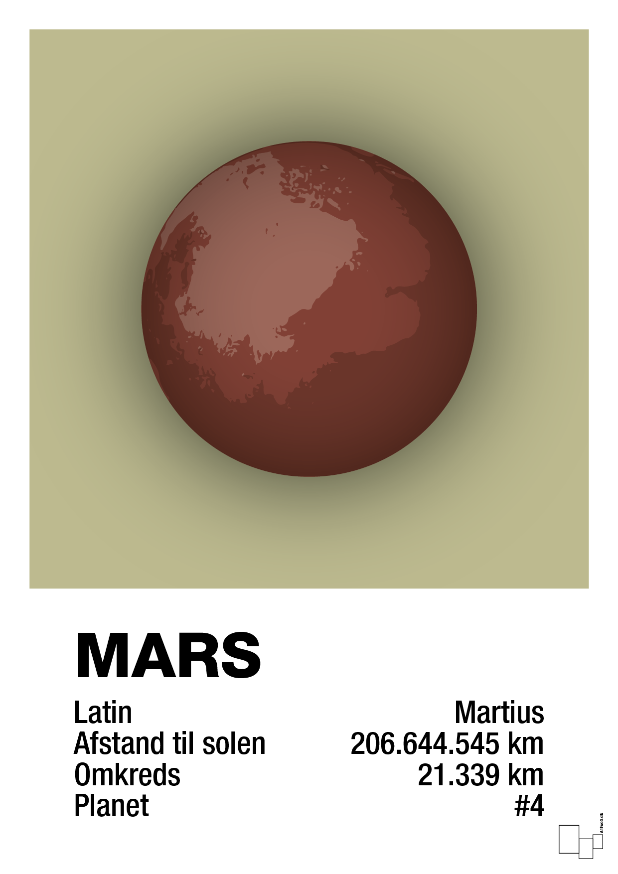 plakat: mars - back to nature-Universet-A1two3