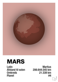 plakat: mars - bubble shell-Universet-A1two3