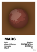 plakat: mars - dark brown-Universet-A1two3