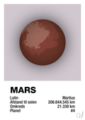 plakat: mars - dusty lilac-Universet-A1two3