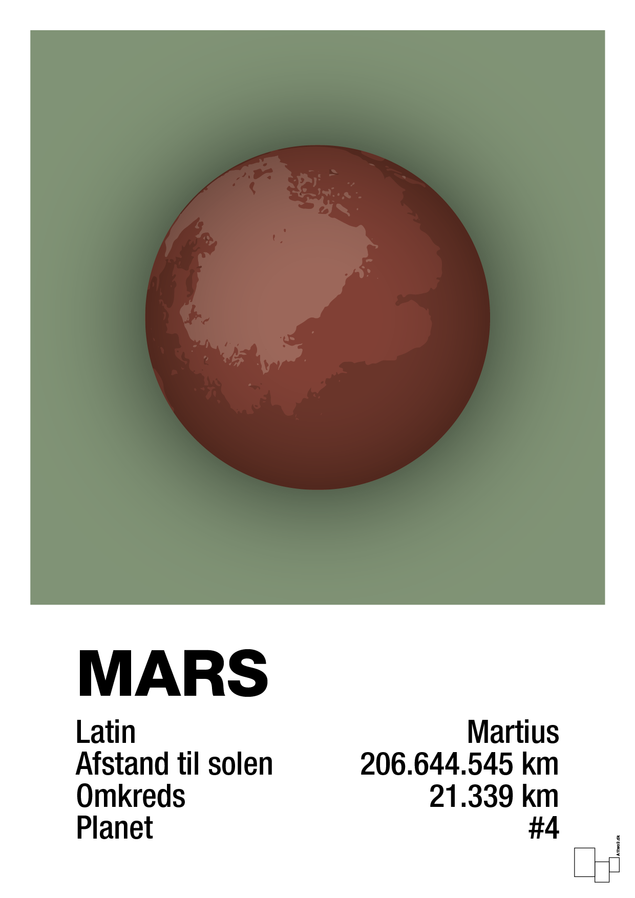 plakat: mars - jade-Universet-A1two3