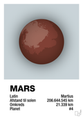 plakat: mars - light drizzle-Universet-A1two3