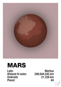 plakat: mars - light rose-Universet-A1two3
