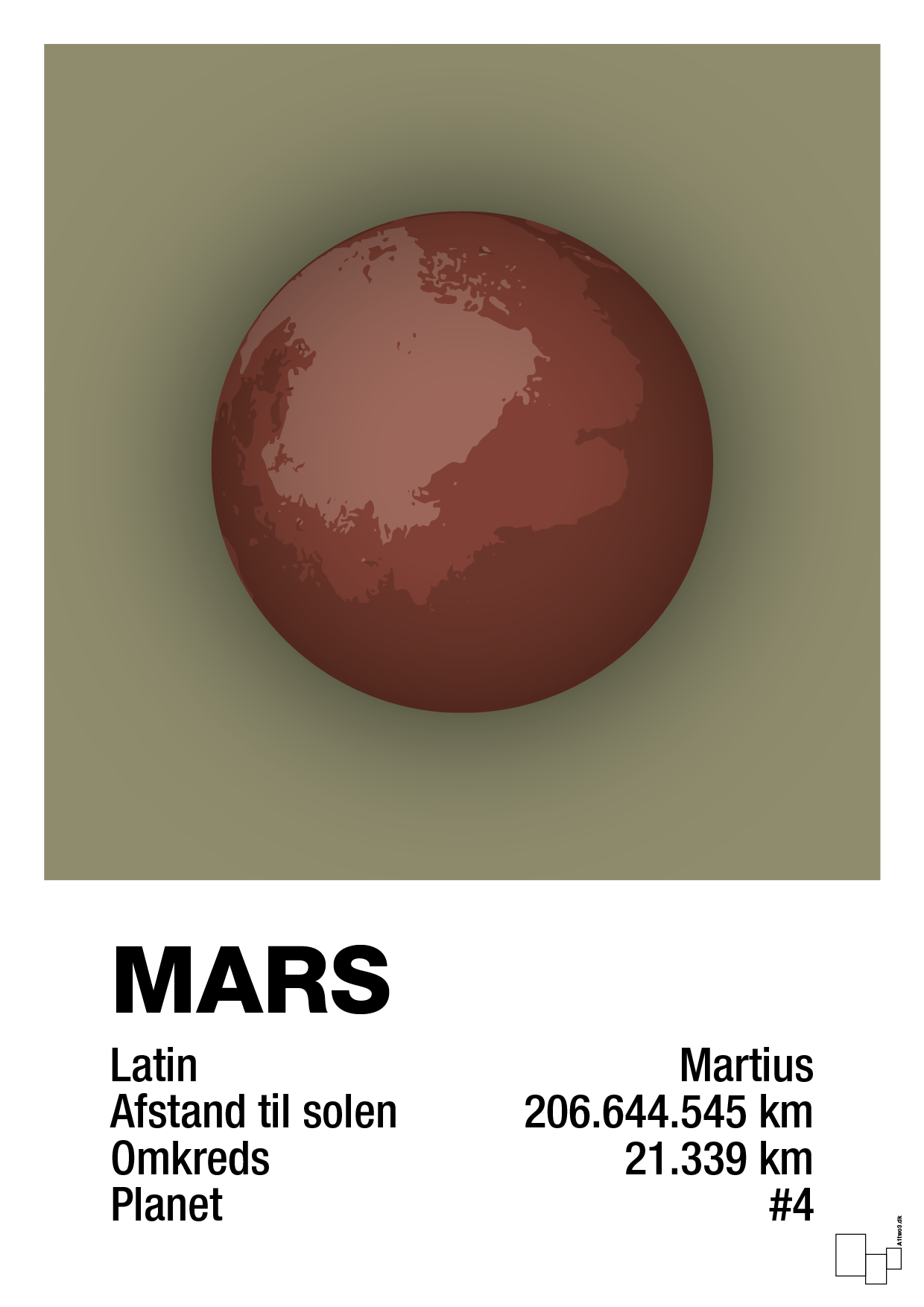 plakat: mars - misty forrest-Universet-A1two3