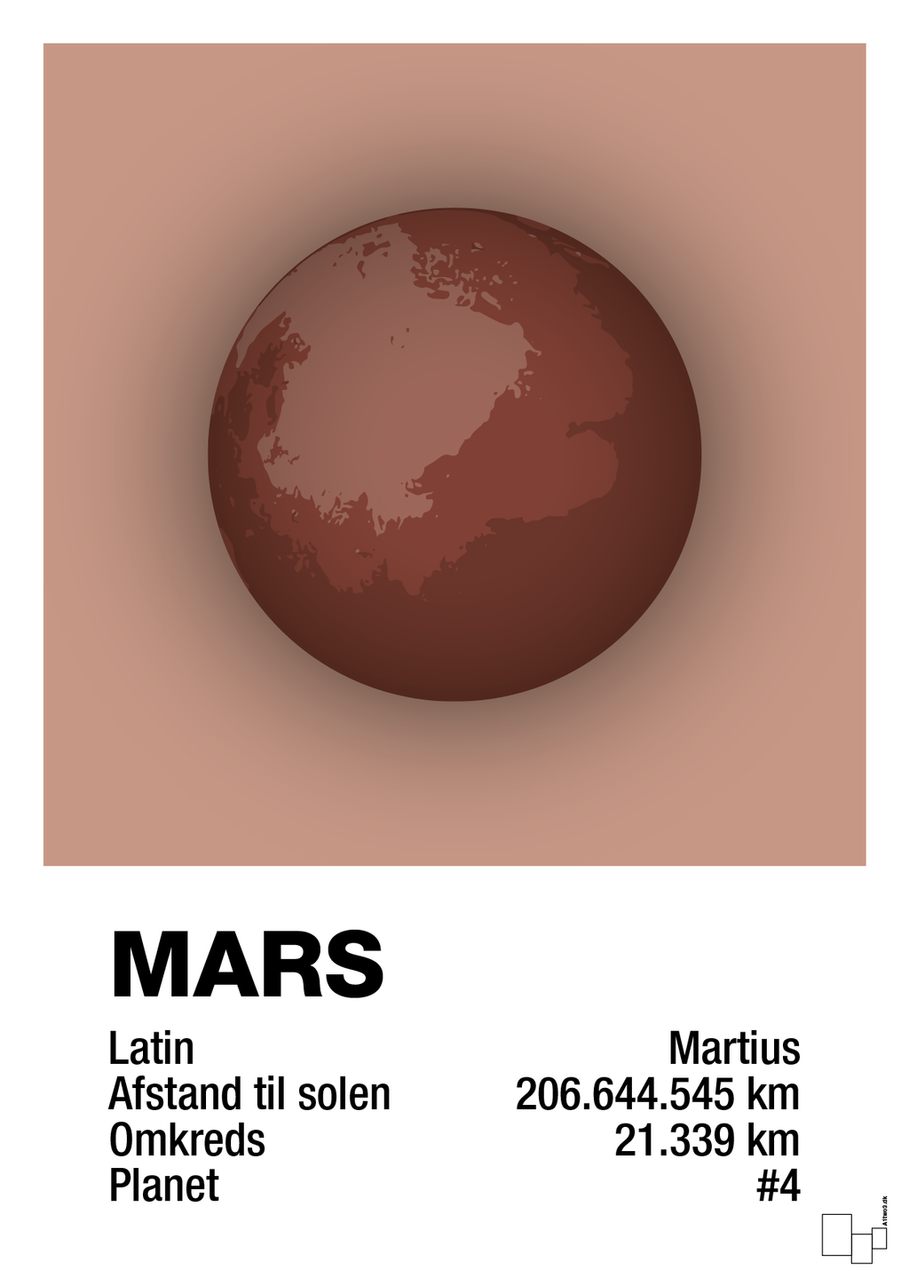 plakat: mars - powder-Universet-A1two3