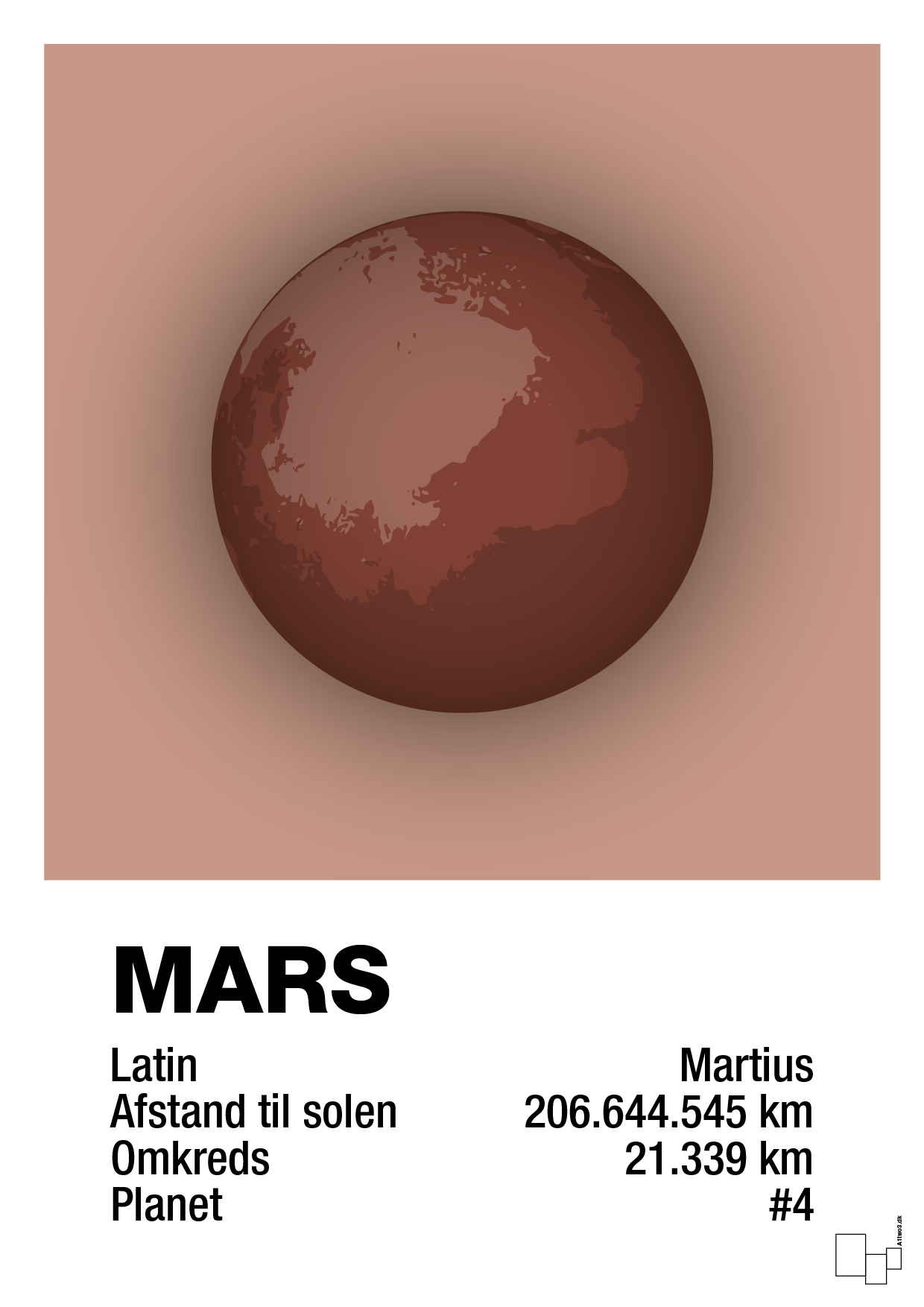 plakat: mars - powder-Universet-A1two3