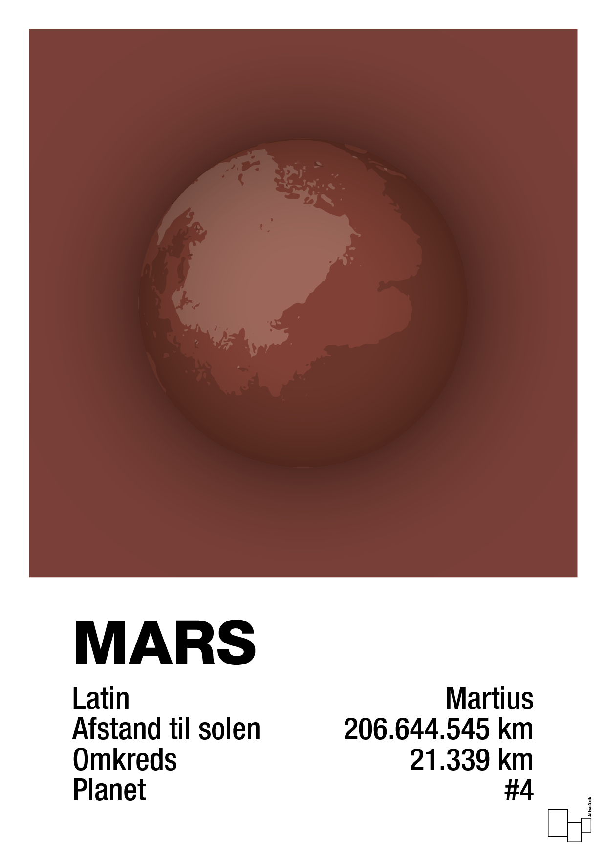 plakat: mars - red pepper-Universet-A1two3