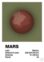 plakat: mars - secret meadow-Universet-A1two3
