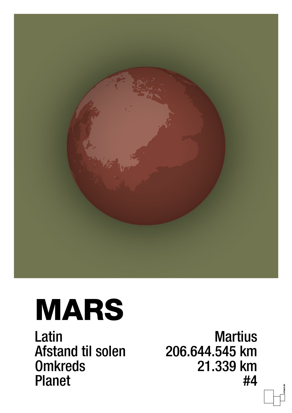 plakat: mars - secret meadow-Universet-A1two3