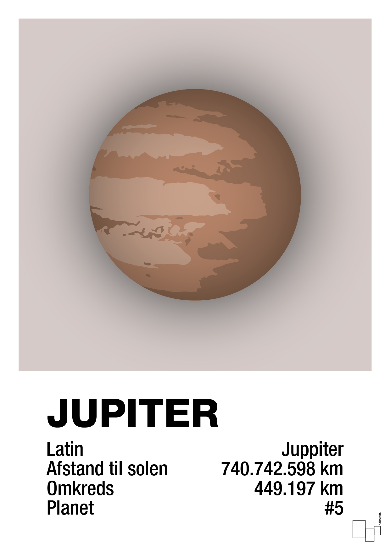 plakat: jupiter - broken beige-Universet-A1two3