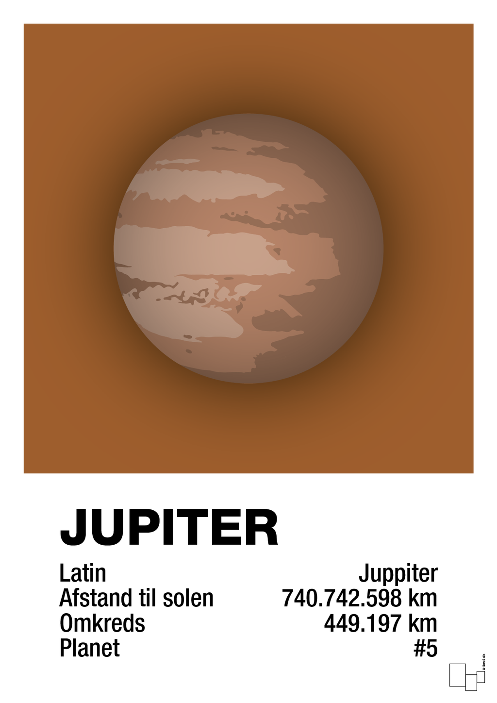 plakat: jupiter - cognac-Universet-A1two3