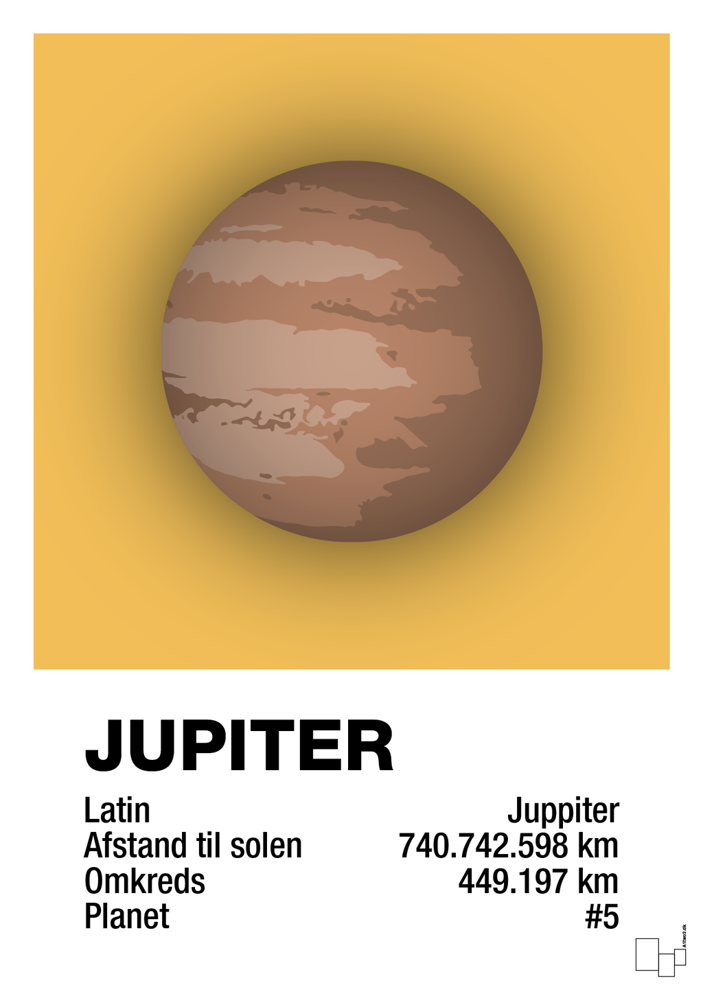 plakat: jupiter - honeycomb-Universet-A1two3