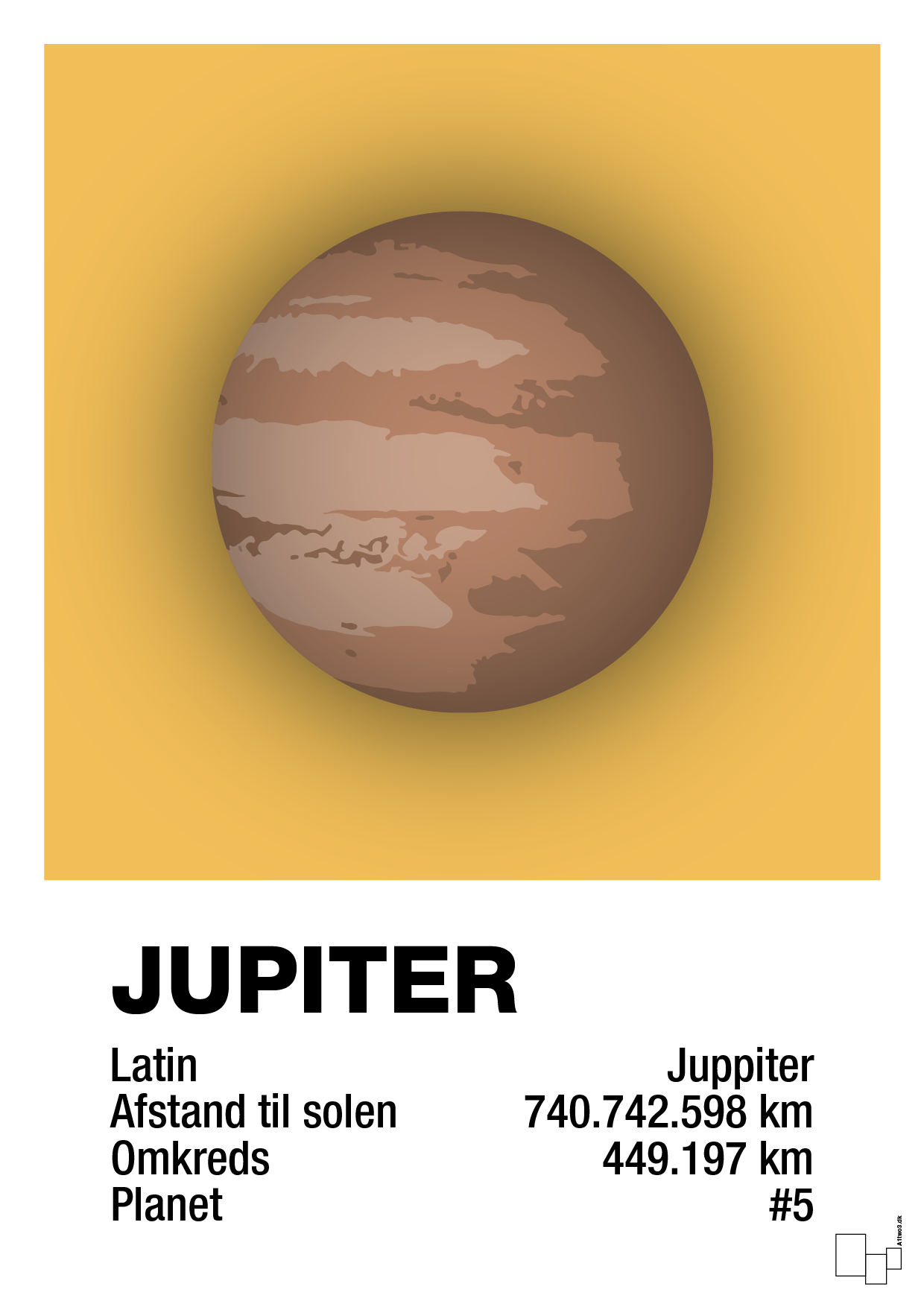plakat: jupiter - honeycomb-Universet-A1two3