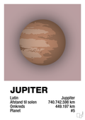 plakat: jupiter - light rose-Universet-A1two3