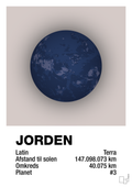 plakat: jorden - broken beige-Universet-A1two3